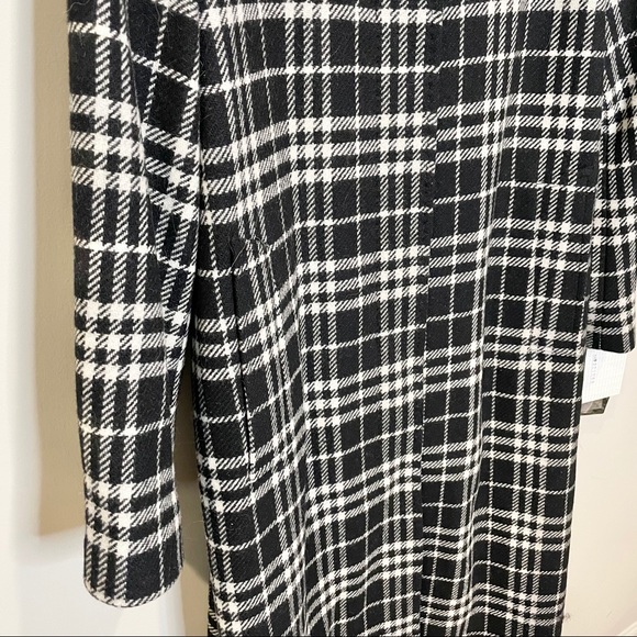NWT Coat Black & White Plaid - Picture 4 of 11